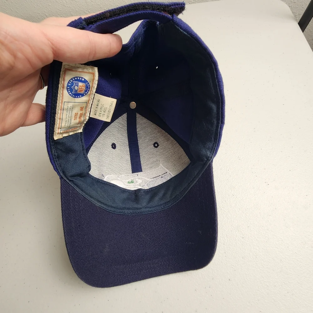 Vintage Seattle Seahawks NFL Adjustable Hat Cap Twins Enterprise Made in Macau